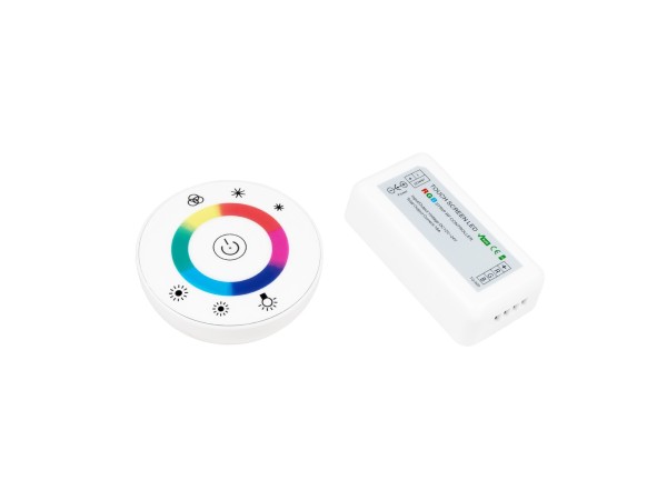 Ασύρματος LED RGB Controller με Λευκό Στρογγυλό Χειριστήριο Αφής 2.4G 12v (192w) - 24v (384w) DC GloboStar 77545 Μ8.5xΠ4.5xΥ2.3 Ασύρματος LED RGB Controller με Λευκό Στρογγυλό Χειριστήριο Αφής 2.4G 12v (192w) - 24v (384w) DC GloboStar 77545 Μ8.5xΠ4.5xΥ2.3
