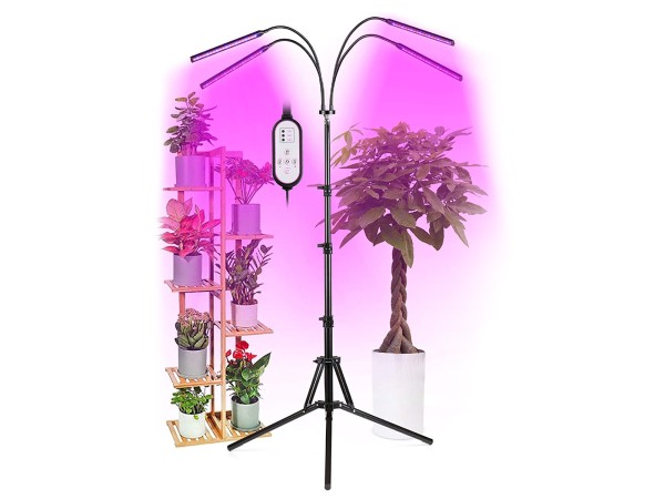 GloboStar® 85956 Grow Light Full Spectrum LED Φωτιστικό Ανάπτυξης Φυτών Γλάστρας με 4 Κινούμενες Κεφαλές & Τρίποδο 150cm SMD 2835 20W 180° AC230V IP20 με Dimmer & Timer Εσωτερικού Χώρου για Κάλυψη Επιφάνειας 1m x 1m Πλήρους Φάσματος Φωτισμού GloboStar® 85956 Grow Light Full Spectrum LED Φωτιστικό Ανάπτυξης Φυτών Γλάστρας με 4 Κινούμενες Κεφαλές & Τρίποδο 150cm SMD 2835 20W 180° AC230V IP20 με Dimmer & Timer Εσωτερικού Χώρου για Κάλυψη Επιφάνειας 1m x 1m Πλήρους Φάσματος Φωτισμού