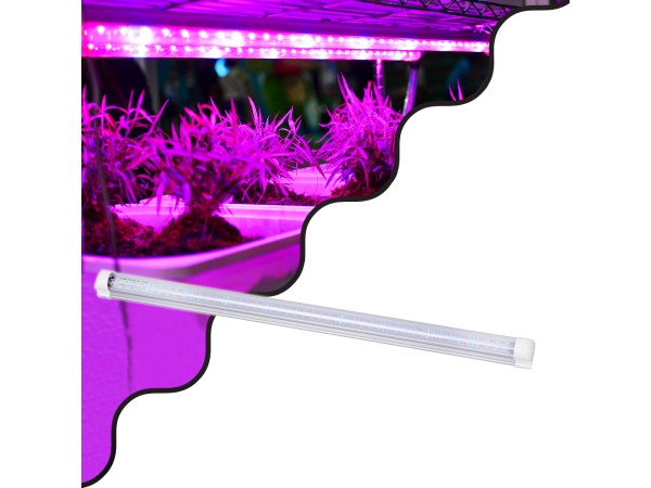 GloboStar® 85961 Linear Grow Light Full Spectrum LED Γραμμικό Φωτιστικό Ανάπτυξης Φυτών Θερμοκηπίου 60cm SMD 2835 40W 160° AC230V IP54 Εσωτερικού Χώρου για Κάλυψη Επιφάνειας 0.6m x 0.6m Πλήρους Φάσματος Φωτισμού