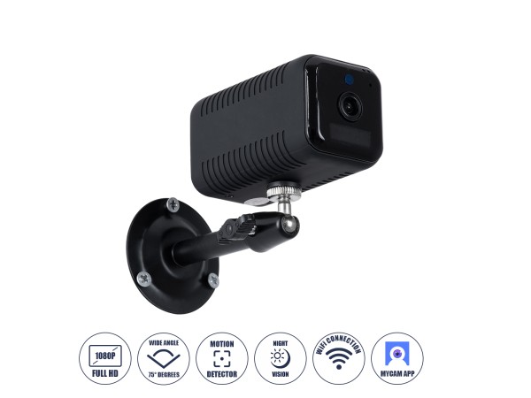 GloboStar® 86019 Επαναφορτιζόμενη Επιτραπέζια/Τοίχου IP Camera 1080P WiFi 75° Μοιρών - 6200mAh - Νυχτερινή Όραση με LED IR - Διπλή Κατέυθυνση Ομιλίας - Ανιχνευτή Κίνησης - Νυχτερινή Λήψη - Θέση SD Κάρτας Max 128GB - 25 Μέρες Stand By GloboStar® 86019 Επαναφορτιζόμενη Επιτραπέζια/Τοίχου IP Camera 1080P WiFi 75° Μοιρών - 6200mAh - Νυχτερινή Όραση με LED IR - Διπλή Κατέυθυνση Ομιλίας - Ανιχνευτή Κίνησης - Νυχτερινή Λήψη - Θέση SD Κάρτας Max 128GB - 25 Μέρες Stand By