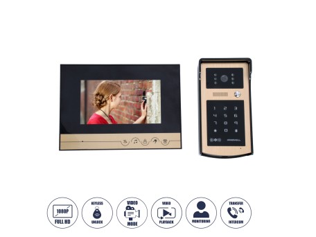 GloboStar® 86059 Σετ Θυροτηλεόρασης με Έγχρωμη Οθόνη Αφής 7