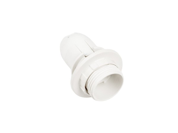 GLOBOSTAR® LAMPHOLDER 78962 Ντουί E14 με Ροδέλα IP20 Λευκό - Μ4.5 x Π4.5 x Υ5.6cm