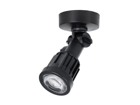GLOBOSTAR® GARDENINI 61548 Φωτιστικό Σποτ LED 5W 400lm 38° DC 24V Αδιάβροχο IP68 Μπλε Dimmable - Lumileds SMD Chip - Μαύρο - Μ7 x Π7 x Υ14.5cm - 3 Χρόνια Εγγύηση