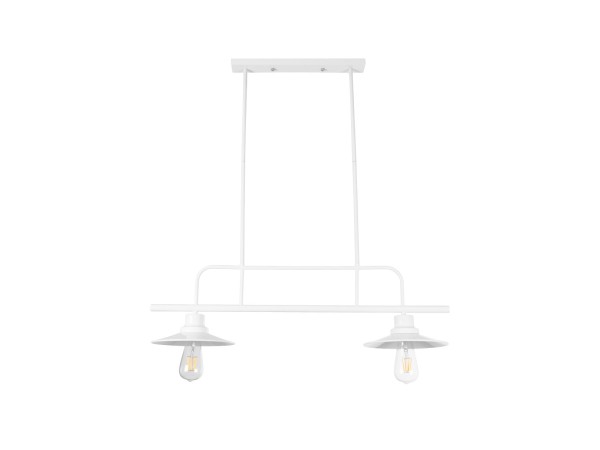 GLOBOSTAR® REGAL 01008 Vintage Φωτιστικό Οροφής με Ντουί 2 x E27 AC 220-240V IP20 - Λευκό - Μ80 x Π26 x Υ82cm GLOBOSTAR® REGAL 01008 Vintage Φωτιστικό Οροφής με Ντουί 2 x E27 AC 220-240V IP20 - Λευκό - Μ80 x Π26 x Υ82cm