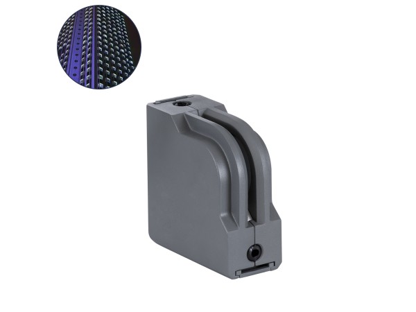 GLOBOSTAR® WINDOWCORNA 90115 Γωνιακό Φωτιστικό Ανάδειξης Παραθύρων LED 6W 480lm 3°x172° DC 24V Αδιάβροχο IP65 Μπλε Dimmable - CREE XPE Chip - Γκρι Ανθρακί - Μ12 x Π4 x Υ12cm - 3 Χρόνια Εγγύηση