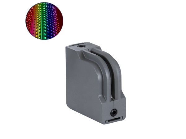 GLOBOSTAR® WINDOWCORNA 90116 Γωνιακό Φωτιστικό Ανάδειξης Παραθύρων LED 6W 480lm 3°x172° DC 24V Αδιάβροχο IP65 Πολύχρωμο RGB Dimmable DMX512 - CREE XPE Chip - Γκρι Ανθρακί - Μ12 x Π4.5 x Υ12cm - 3 Χρόνια Εγγύηση