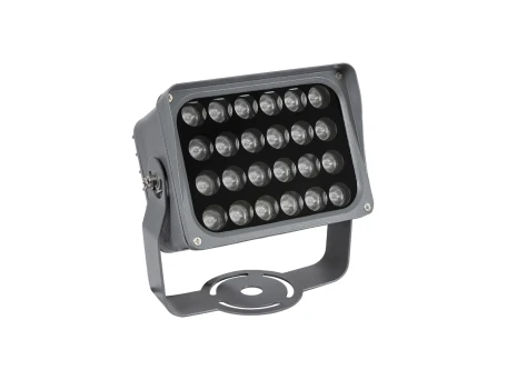 GLOBOSTAR® FLOODXENA 90131 Προβολέας Σποτ Wall Washer LED 24W 2040lm 10° AC 220-240V Αδιάβροχο IP65 Μπλε - Bridgelux SMD Chip - Γκρι Ανθρακί - Μ18 x Π13.5 x Υ18cm - 3 Χρόνια Εγγύηση