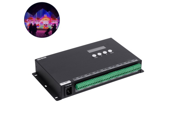 GLOBOSTAR® SEEKWAY-EN508 90144 Επαγγελματικός Ψηφιακός Controller SPI/TTL Pixel Online Full Color ARTNET - 3 Χρόνια Εγγύηση