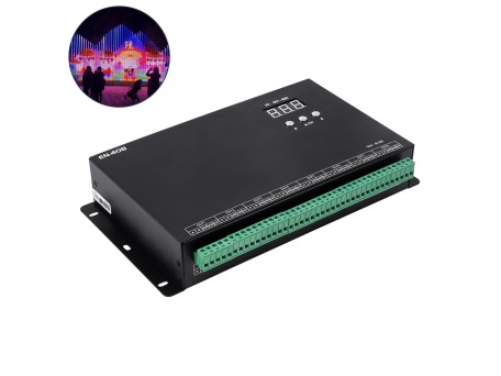 GloboStar® 90146 SEEKWAY EN-408 - Professional Channel Controller - Full Colour LED Digital Control System - Κεντρικός & Slave Controller Καναλιών Εξόδου για Ψηφιακά Προϊόντα LED Digital Pixel TTL & DMX512 - Single Colour & RGB & RGBW - Synchronous