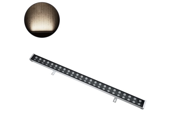 GloboStar® WASHER-NASIA 90159 Μπάρα Φωτισμού Wall Washer LED 48W 4560lm 15° DC 24V Αδιάβροχο IP67 Μ100 x Π6.5 x Υ6.6cm Φυσικό Λευκό 4000K - Γκρι Ανθρακί - 3 Χρόνια Εγγύηση