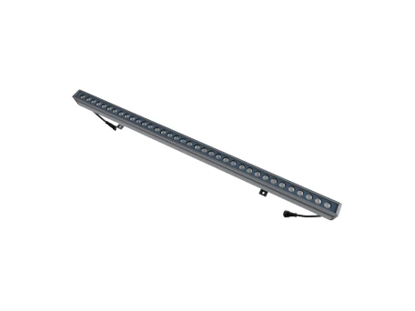 GLOBOSTAR® WASHERMOZA 90170 Μπάρα Φωτισμού Wall Washer LED 72W 6120lm 10-30° DC 24V Αδιάβροχο IP66 Πολύχρωμο RGB Dimmable DMX512 - Bridgelux SMD Chip - Γκρι Ανθρακί - Μ100 x Π5 x Υ4cm - 3 Χρόνια Εγγύηση
