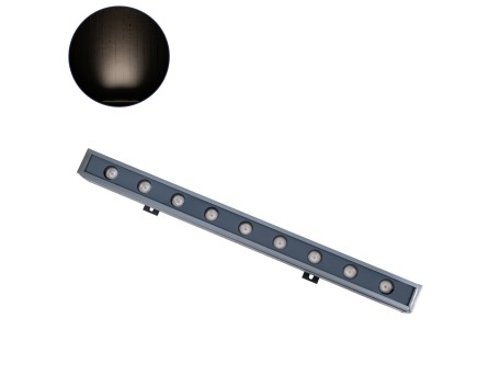 GLOBOSTAR® WASHERNAIA 90173 Μπάρα Φωτισμού Wall Washer LED 9W 1035lm 30° DC 24V Αδιάβροχο IP65 Φυσικό Λευκό 4500K Dimmable - Bridgelux SMD Chip - Γκρι Ανθρακί - Μ50 x Π4 x Υ5cm - 3 Χρόνια Εγγύηση