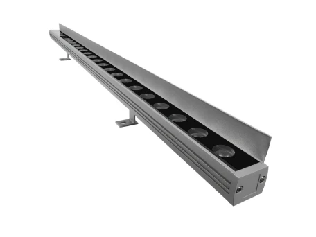 GLOBOSTAR® WASHERFAIA 90187 Μπάρα Φωτισμού Wall Washer με Αντιθαμβωτική Γρίλια LED 24W 2760lm 15° DC 24V Αδιάβροχο IP65 Φυσικό Λευκό 4500K Dimmable - Bridgelux SMD Chip - Γκρί Ανθρακί - Μ100 x Π4 x Υ5.5cm - 3 Χρόνια Εγγύηση