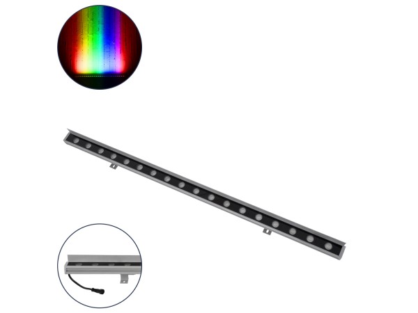 GLOBOSTAR® WASHERFAIA 90189 Μπάρα Φωτισμού Wall Washer με Αντιθαμβωτική Γρίλια LED 24W 2040lm 15° DC 24V Αδιάβροχο IP65 Πολύχρωμο RGBW Dimmable DMX512 - Bridgelux SMD Chip - Γκρι Ανθρακί - Μ100 x Π4 x Υ5.5cm - 3 Χρόνια Εγγύηση GLOBOSTAR® WASHERFAIA 90189 Μπάρα Φωτισμού Wall Washer με Αντιθαμβωτική Γρίλια LED 24W 2040lm 15° DC 24V Αδιάβροχο IP65 Πολύχρωμο RGBW Dimmable DMX512 - Bridgelux SMD Chip - Γκρι Ανθρακί - Μ100 x Π4 x Υ5.5cm - 3 Χρόνια Εγγύηση