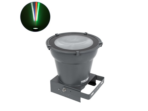GloboStar® FLOOD-AION 90227 Προβολέας Wall Washer Special Water Effect - Ειδικού Εφέ Νερού LED 40W 2400lm 15° DC 24V Αδιάβροχο IP65 L35.5 x W31.5 x H16.5cm RGBW DMX512 - Γκρι Ανθρακί - 3 Years Warranty