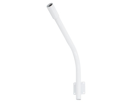 GloboStar® 90229 Μεταλλική Βάση Στήριξης CURVED M62cm x Φ60mm για Φωτιστικά Δρόμου Street Lights με Διάμετρο Βάσης Φ60mm