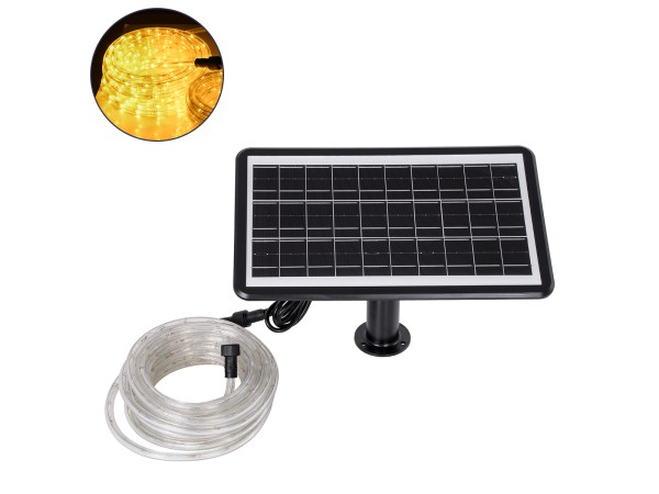 GloboStar® 90256 Αυτόνομο Ηλιακό Σετ Φωτοσωλήνα 10m LED 11W 770lm με Ενσωματωμένη Μπαταρία 10000mAh - Φωτοβολταϊκό Πάνελ & Αισθητήρα Ημέρας-Νύχτας Αδιάβροχο IP65 - Θερμό Λευκό 3000K