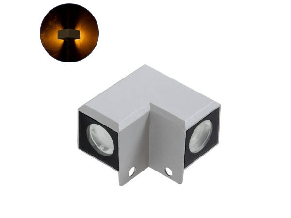 GloboStar® WALLLIGHT-DONA 90258 Φωτιστικό Γωνίας Τοίχου - Απλίκα LED 10W 850lm 10° AC 220-240V Αδιάβροχο IP66 Μ8.2 x Π8.2 x Υ6cm Αρχιτεκτονικό Πορτοκαλί 2200K - Γκρι - 3 Years Warranty GloboStar® WALLLIGHT-DONA 90258 Φωτιστικό Γωνίας Τοίχου - Απλίκα LED 10W 850lm 10° AC 220-240V Αδιάβροχο IP66 Μ8.2 x Π8.2 x Υ6cm Αρχιτεκτονικό Πορτοκαλί 2200K - Γκρι - 3 Years Warranty