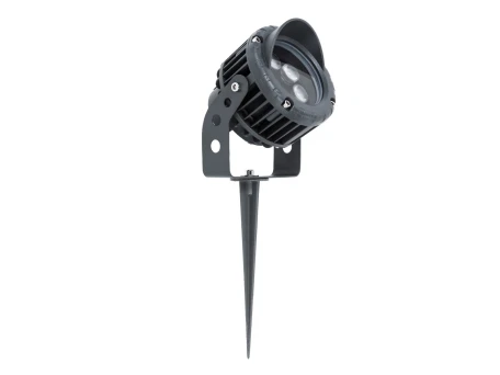 GLOBOSTAR® TREEVINA 90357 Φωτιστικό Σποτ με Αντιθαμβωτική Γρίλια για Φυτά - Δέντρα με Βάση Κήπου / Καρφωτό LED 6W 660lm 10° DC 24V Αδιάβροχο IP65 Θερμό Λευκό 2700K Dimmable - Bridgelux SMD Chip - Γκρι Ανθρακί - Μ13 x Π9.5 x Υ9.5cm - 3 Χρόνια Εγγύηση