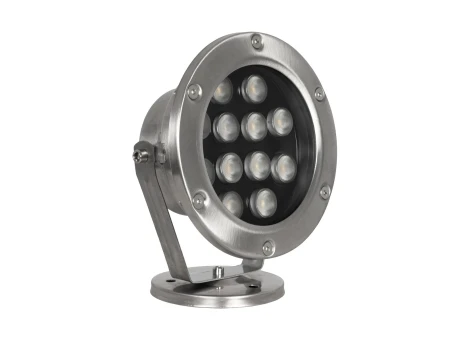 GLOBOSTAR® UNDERWATER-DENIS 90429 Υποβρύχιος Προβολέας Σποτ για Σιντριβάνια/Πισίνες LED 12W 1080lm 30° DC 24V Αδιάβροχο IP68 Θερμό Λευκό 2700K Dimmable - Ανοξείδωτο Ατσάλι 304 - Μ14.5 x Π7 x Υ17cm - 3 Χρόνια Εγγύηση
