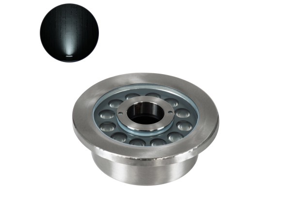 GloboStar® UNDERWATER-DENIS 90436 Υποβρύχιο Χωνευτό Φωτιστικό Σποτ Ειδικό για Σιντριβάνια - Πισίνες - Τζακούζι LED 9W 900lm 30° DC 24V Αδιάβροχο IP68 Φ16.7 x Υ7.5cm Ψυχρό Λευκό 6000K - Ανοξείδωτο Ατσάλι SS304 - 3 Years Warranty