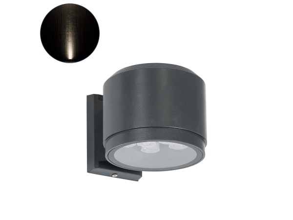 GLOBOSTAR® WALLLIGHT-GONA 90484 Μοντέρνο Φωτιστικό Τοίχου - Απλίκα LED 24W 2280lm 5° DC 24V Αδιάβροχο IP67 Φυσικό Λευκό 4500K - CREE COB Chip & TÜV SÜD Driver - Γκρι Ανθρακί Ματ - Μ13 x Π16.5 x Υ5cm - 3 Χρόνια Εγγύηση GLOBOSTAR® WALLLIGHT-GONA 90484 Μοντέρνο Φωτιστικό Τοίχου - Απλίκα LED 24W 2280lm 5° DC 24V Αδιάβροχο IP67 Φυσικό Λευκό 4500K - CREE COB Chip & TÜV SÜD Driver - Γκρι Ανθρακί Ματ - Μ13 x Π16.5 x Υ5cm - 3 Χρόνια Εγγύηση