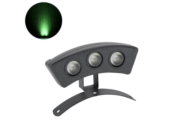 GLOBOSTAR® TREEPLANTE 90517 Κυρτή Μπάρα Φωτισμού Wall Washer για Φυτά - Δέντρα LED 3W 255lm 15° DC 24V Αδιάβροχο IP67 Πράσινο Dimmable - Bridgelux SMD Chip - Γκρι Ανθρακί - Μ11 x Π3 x Υ8.2cm - 3 Χρόνια Εγγύηση