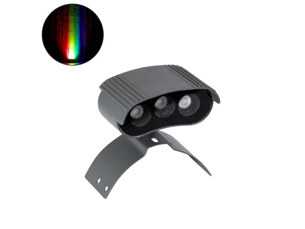 GloboStar® TREELIGHT-PLANTE 90518 Κυρτή Μπάρα Φωτισμού Wall Washer με Αντιθαμβωτική Γρίλια Ειδική για Φυτά - Δέντρα LED 3W 255lm 15° DC 24V Αδιάβροχο IP67 Μ11 x Π8.5 x Υ11cm RGBW DMX512 - Γκρι Ανθρακί - 3 Years Warranty