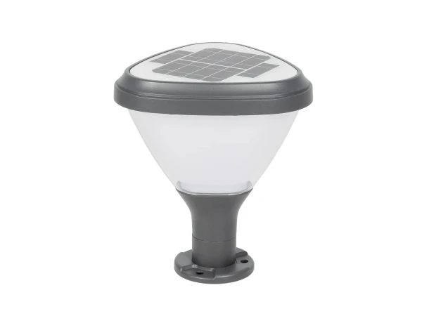 GLOBOSTAR® NATURE 90532 Φωτιστικό Κολωνάκι Κήπου LED 10W 500lm 120° DC 5V με Ενσωματωμένο Φωτοβολταϊκό Panel 6V 2W & Επαναφορτιζόμενη Μπαταρία Li-ion 3.2V 8000mAh με Αισθητήρα Ημέρας-Νύχτας Αδιάβροχο IP65 Ψυχρό Λευκό 6000K - Sanan SMD Chip - Γκρι Ανθρακί GLOBOSTAR® NATURE 90532 Φωτιστικό Κολωνάκι Κήπου LED 10W 500lm 120° DC 5V με Ενσωματωμένο Φωτοβολταϊκό Panel 6V 2W & Επαναφορτιζόμενη Μπαταρία Li-ion 3.2V 8000mAh με Αισθητήρα Ημέρας-Νύχτας Αδιάβροχο IP65 Ψυχρό Λευκό 6000K - Sanan SMD Chip - Γκρι Ανθρακί