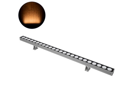 GLOBOSTAR® WASHERJAVIA 90554 Μπάρα Φωτισμού Wall Washer LED 48W 5040lm 5° DC 24V Αδιάβροχο IP67 Ultra Θερμό Λευκό 2200K Dimmable - Bridgelux SMD Chip - Γκρι Ανθρακί - Μ100 x Π5.2 x Υ3.6cm - 3 Χρόνια Εγγύηση