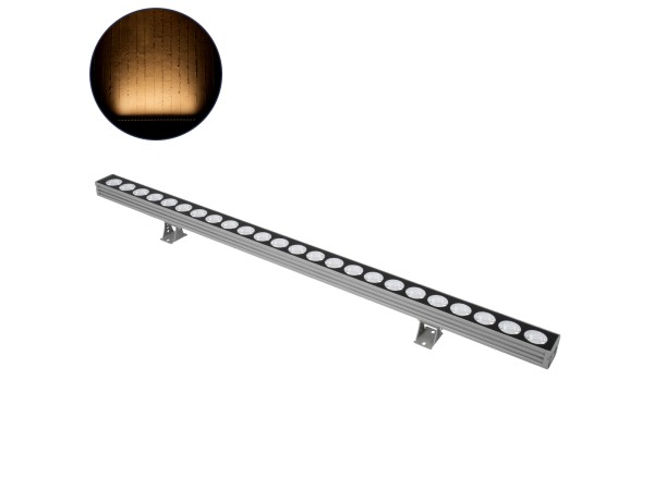 GLOBOSTAR® WASHERJAVIA 90555 Μπάρα Φωτισμού Wall Washer LED 48W 5280lm 5° DC 24V Αδιάβροχο IP67 Θερμό Λευκό 2700K Dimmable - Bridgelux SMD Chip - Γκρι Ανθρακί - Μ100 x Π5.2 x Υ3.6cm - 3 Χρόνια Εγγύηση