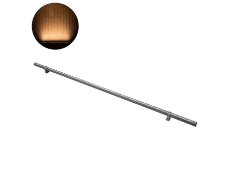 GLOBOSTAR® WASHERSTELLAR 90574 Μπάρα Φωτισμού Wall Washer LED 12W 1260lm 30° DC 24V Αδιάβροχο IP67 Ultra Θερμό Λευκό 2200K Dimmable - Bridgelux SMD Chip - Γκρι Ανθρακί - Μ100 x Π2 x Υ1.8cm - 3 Χρόνια Εγγύηση