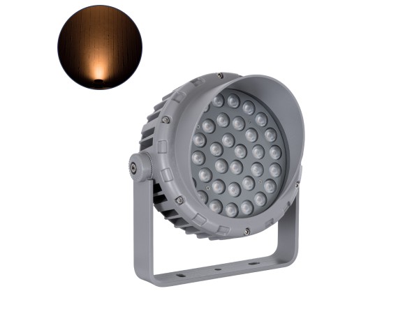 GLOBOSTAR® WINDOWBARI 90586 Φωτιστικό Ανάδειξης Παραθύρων LED 12W 1020lm 8°x180° DC 24V Αδιάβροχο IP67 Ultra Θερμό Λευκό 2200K Dimmable - CREE XPE Chip - Γκρι Ανθρακί - Μ30 x Π4 x Υ3.5cm - 3 Χρόνια Εγγύηση