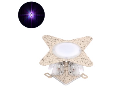 GLOBOSTAR® WALLLIGHT-CINA 90659 Μοντέρνο Φωτιστικό Τοίχου - Απλίκα LED 10W 1100lm 10° AC 220-240V Αδιάβροχο IP65 Πολύχρωμο RGB - CREE COB Chip & TÜV SÜD Driver - Μπεζ - Μ18.5 x Π18.5 x Υ8.5cm - 3 Χρόνια Εγγύηση