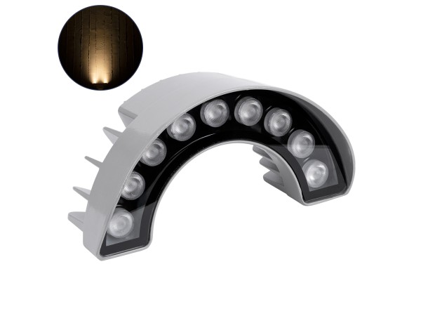 GLOBOSTAR® TREEWINA 90680 Κυρτή Μπάρα Φωτισμού Wall Washer για Φυτά - Δέντρα LED 9W 990lm 30° DC 24V Αδιάβροχο IP65 Θερμό Λευκό 2700K Dimmable - Bridgelux SMD Chip - Γκρι Ανθρακί - Μ20.5 x Π5.5 x Υ11cm - 3 Χρόνια Εγγύηση