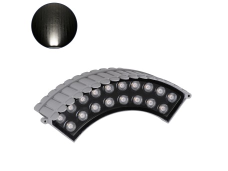 GLOBOSTAR® TREEJINA 90691 Κυρτή Μπάρα Φωτισμού Wall Washer για Φυτά - Δέντρα LED 18W 1710lm 10° DC 24V Αδιάβροχο IP67 Φυσικό Λευκό 4500K Dimmable - Bridgelux SMD Chip - Γκρι - Μ29 x Π11 x Υ10.5cm - 3 Χρόνια Εγγύηση