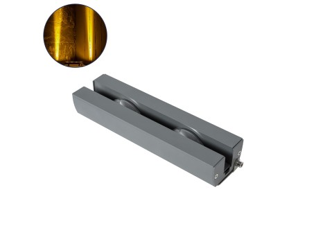 GLOBOSTAR® WINDOWARTE 90719 Φωτιστικό Ανάδειξης Παραθύρων LED 18W 1620lm 8x180° DC 24V Αδιάβροχο IP67 Θερμό Λευκό 2700K Dimmable - CREE XPE Chip - Γκρι Ανθρακί - Μ25 x Π7 x Υ4.5cm - 3 Χρόνια Εγγύηση