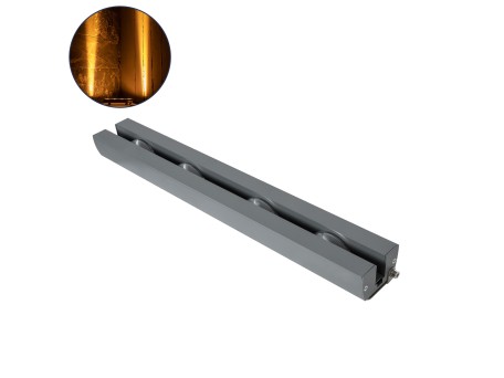 GLOBOSTAR® WINDOWARTE 90722 Φωτιστικό Ανάδειξης Παραθύρων LED 36W 3060lm 8°x180° DC 24V Αδιάβροχο IP67 Ultra Θερμό Λευκό 2200K Dimmable - CREE XPE Chip - Γκρι Ανθρακί - Μ25 x Π7 x Υ4.5cm - 3 Χρόνια Εγγύηση