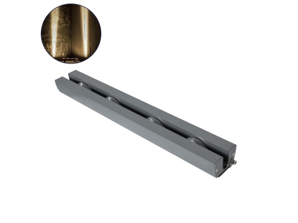 GLOBOSTAR® WINDOWARTE 90724 Φωτιστικό Ανάδειξης Παραθύρων LED 36W 3420lm 8°x180° DC 24V Αδιάβροχο IP67 Φυσικό Λευκό 4500K Dimmable - CREE XPE Chip - Γκρι Ανθρακί - Μ50 x Π7 x Υ4.5cm - 3 Χρόνια Εγγύηση