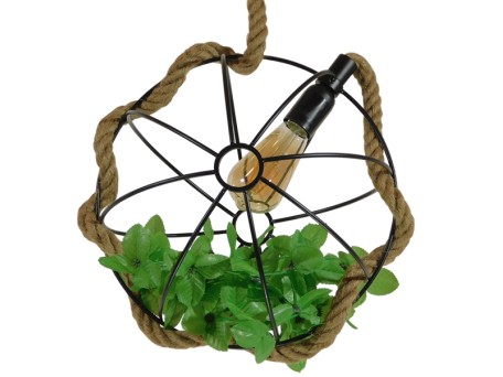 GLOBOSTAR® BRADLEY 10001328 Vintage Κρεμαστό Φωτιστικό Οροφής με Ντουί 1 x E27 AC 220-240V IP20 - Πολύχρωμο - Μ33 x Π33 x Υ33cm