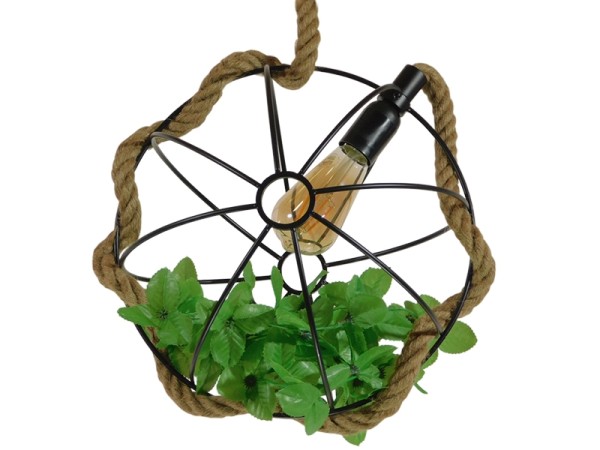 GLOBOSTAR® BRADLEY 10001328 Vintage Κρεμαστό Φωτιστικό Οροφής με Ντουί 1 x E27 AC 220-240V IP20 - Πολύχρωμο - Μ33 x Π33 x Υ33cm