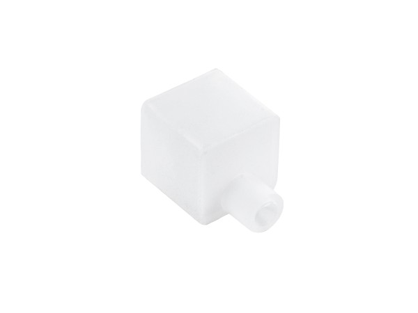 GLOBOSTAR® NEONIO-A 90768 Τάπα Σύνδεσης Τροφοδοσίας για Neon Flex LED Αδιάβροχο IP65 - Διάφανο - Μ2.3 x Π1.6 x Υ1.6cm