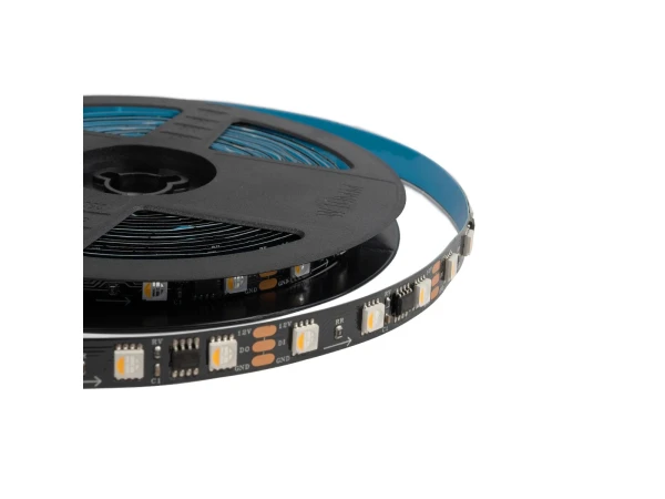 GLOBOSTAR® DIGIPRO 90773 Ψηφιακή Pixel Addressable Ταινία LED 12W/m 1080lm/m 120° DC 12V IP20 60 x SMD5050 Chip/m 20 x Pixel/m Πολύχρωμο RGB+WW Dimmable SPI/TTL Protocol IC TM1814/UCS1912/UCS2912 - Sanan SMD Chip - Μ500 x Π1 x Υ0.2cm - Ρολό 5 Μέτρων - 5 Χ