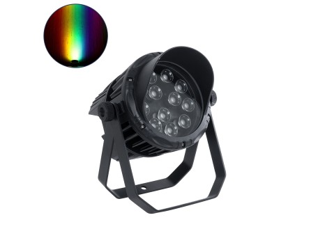 GLOBOSTAR® FLOODKARA 90820 Προβολέας Σποτ Wall Washer με Αντιθαμβωτική Γρίλια LED 54W 5940lm 5° DC 24V Αδιάβροχο IP67 Πολύχρωμο RGBW Dimmable DMX512 - CREE XPE Chip - Γκρι Ανθρακί - Μ28 x Π32 x H27cm - 3 Χρόνια Εγγύηση