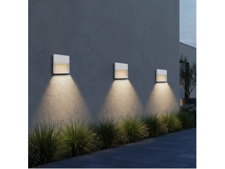 kelvo® STEPART KLV-101-0106 Φωτιστικό Σκαλοπατιού / Διαδρόμου LED 4W 500lm 45° AC 220-240V Αδιάβροχο IP65 Θερμό Λευκό 2700K - Lumileds SMD Chip & TÜV SÜD Driver - Λευκό Ματ - Μ15 x Π3.5 x Υ15cm - 5 Χρόνια Εγγύηση