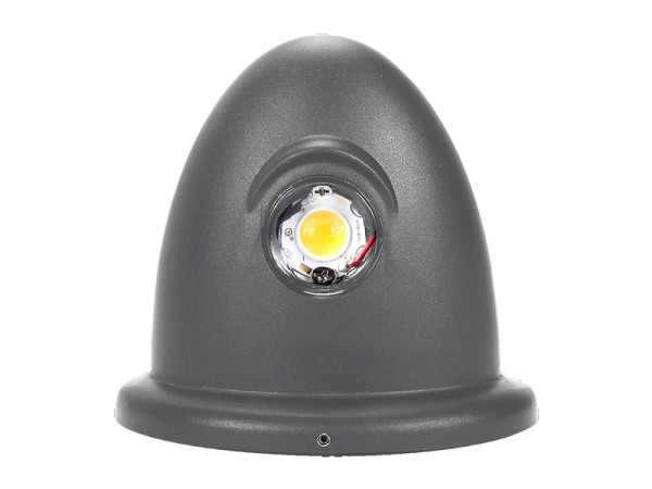 GLOBOSTAR® THIRD 93069 Μοντέρνο Φωτιστικό Τοίχου - Απλίκα LED 10W 1400lm 30° AC 220-240V Αδιάβροχο IP65 Θερμό Λευκό 2700K - Bridgelux COB Chip & TÜV SÜD Driver - Γκρι Ανθρακί Ματ - Μ15.1 x Π9.3 x Υ14.5cm - 5 Χρόνια Εγγύηση