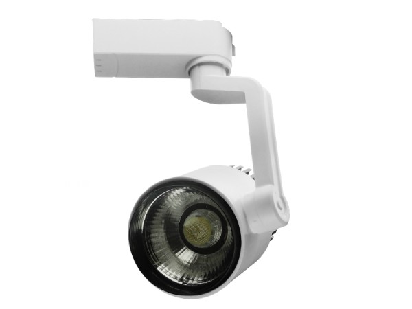 GloboStar S-40041 Διφασικό Bridgelux COB LED Φωτιστικό Σποτ Ράγας 15W 230V 1800lm 24° Ψυχρό Λευκό 6000k