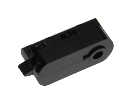 GloboStar S-40054 Διφασικός Connector 3 Καλωδίων Αντάπτορας Κρέμασης Φωτιστικών για Μαύρη Ράγα Οροφής