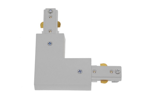 GloboStar S-40047 Διφασικός Connector 3 Καλωδίων Συνδεσμολογίας Ελ (L) για Λευκή Ράγα Οροφής GloboStar S-40047 Διφασικός Connector 3 Καλωδίων Συνδεσμολογίας Ελ (L) για Λευκή Ράγα Οροφής