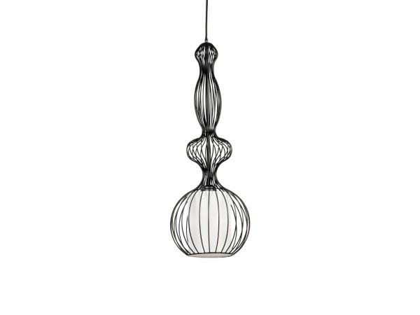 GLOBOSTAR® LILY 01560 Vintage Κρεμαστό Φωτιστικό Οροφής με Ντουί 1 x E27 AC 220-240V IP20 - Μαύρο & Λευκό - Μ23,5 x Π23,5 x Υ67cm GLOBOSTAR® LILY 01560 Vintage Κρεμαστό Φωτιστικό Οροφής με Ντουί 1 x E27 AC 220-240V IP20 - Μαύρο & Λευκό - Μ23,5 x Π23,5 x Υ67cm